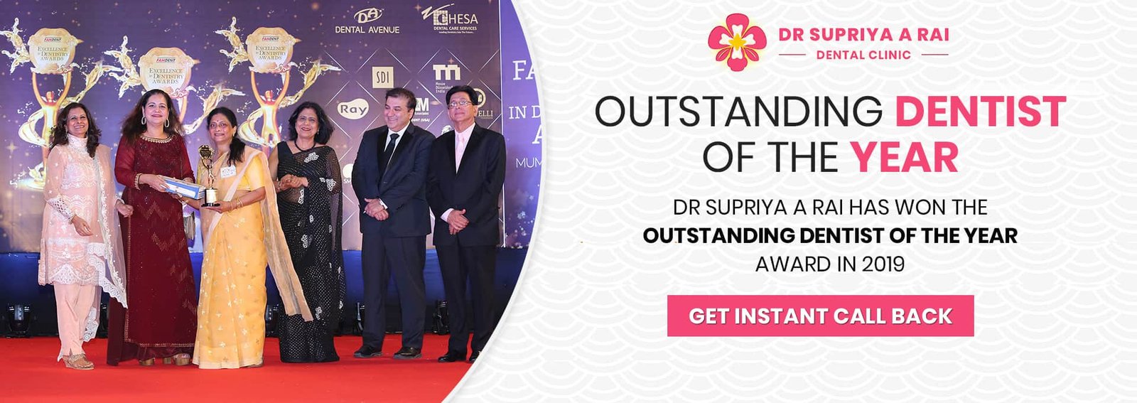 Dr Supriya A Rai - Outstanding Dentist of the Year Award 2019